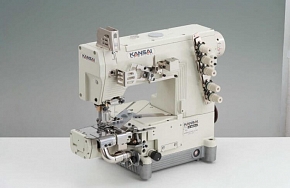 Фото Плоскошовная промышленная швейная машина с цилиндрической платформой Kansai Special NR-9803GA-LK/UTA 